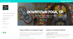 Desktop Screenshot of downtownyogacostarica.com